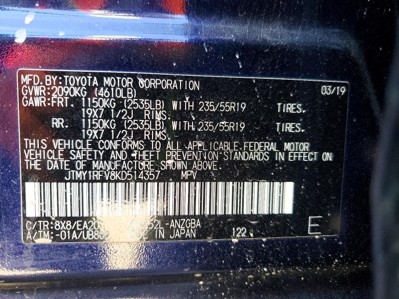 2019 TOYOTA RAV4 LIMITED 14