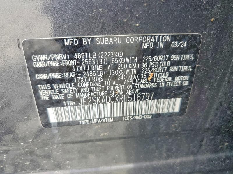 2024 SUBARU FORESTER PREMIUM 13