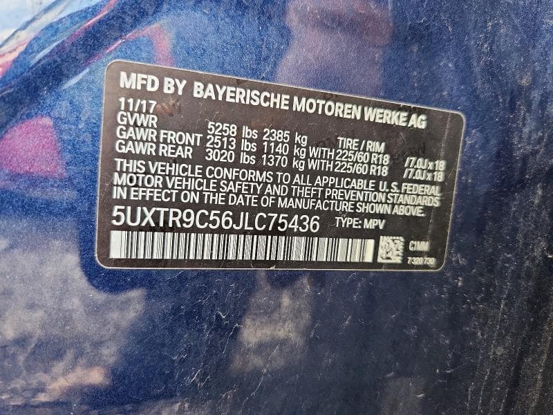 2018 BMW X3 XDRIVE30I 13