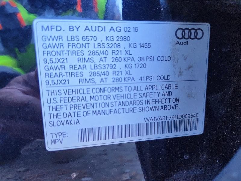 2017 AUDI Q7 PRESTIGE 13