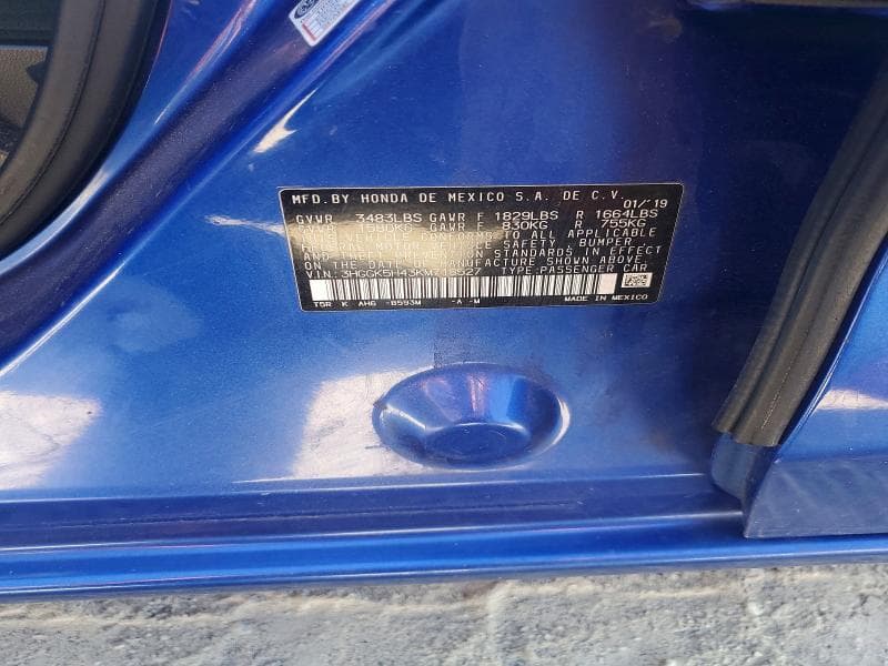 2019 HONDA FIT LX 12