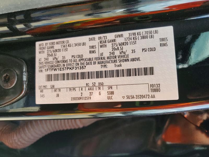 2023 FORD F150 SUPERCREW 12