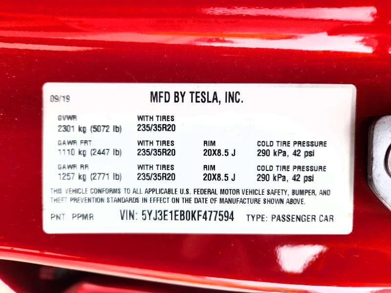 2019 TESLA MODEL 3 13