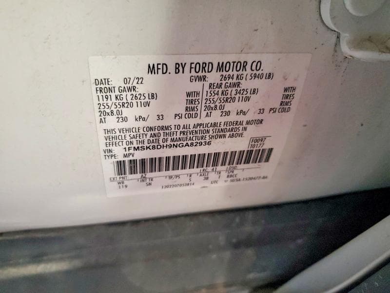2022 FORD EXPLORER XLT 13