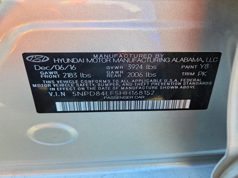 2017 HYUNDAI ELANTRA SE 12