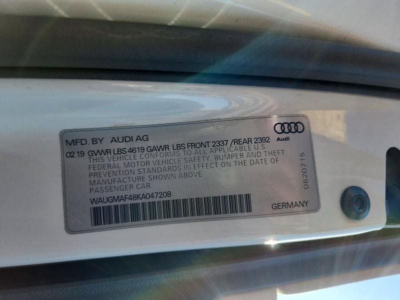 2019 AUDI A4 PREMIUM 13