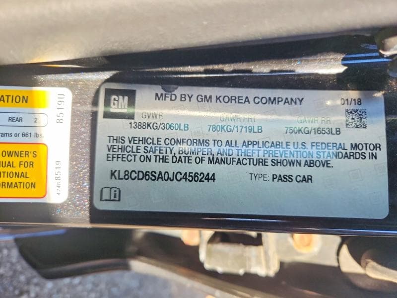 2018 CHEVROLET SPARK 1LT 12