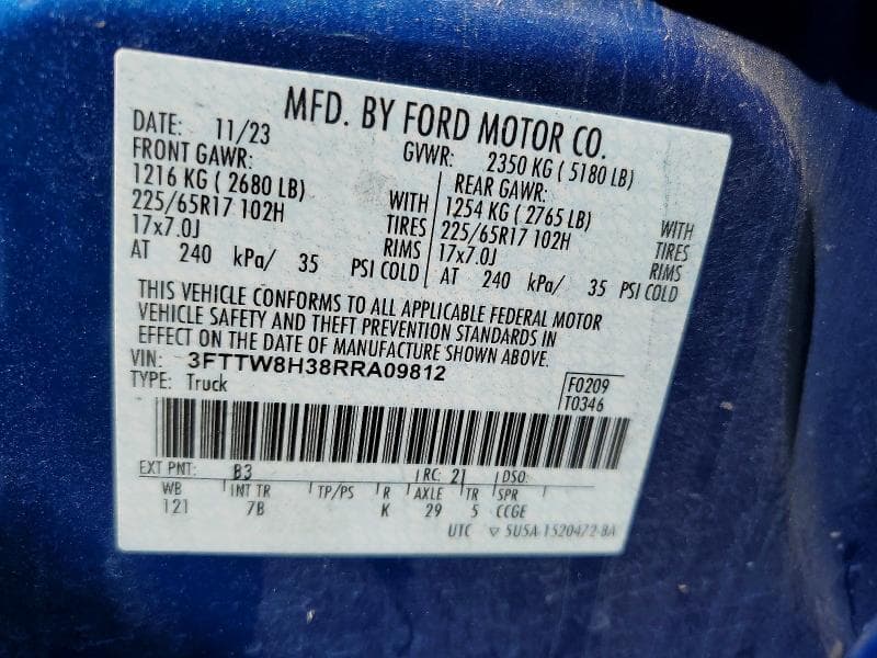 2024 FORD MAVERICK XLT 12