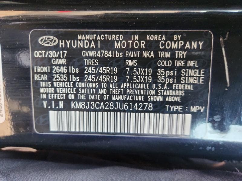 2018 HYUNDAI TUCSON LIMITED 14