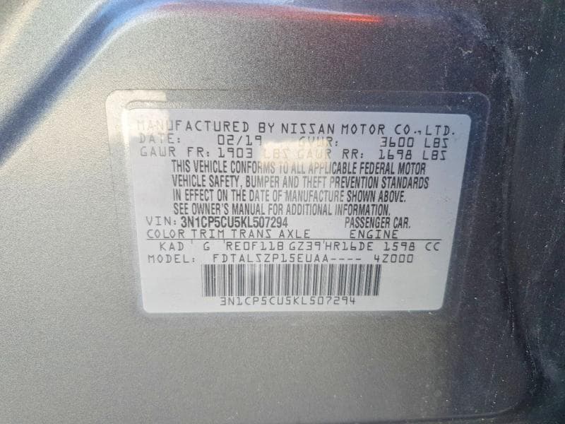 2019 NISSAN KICKS SV 13