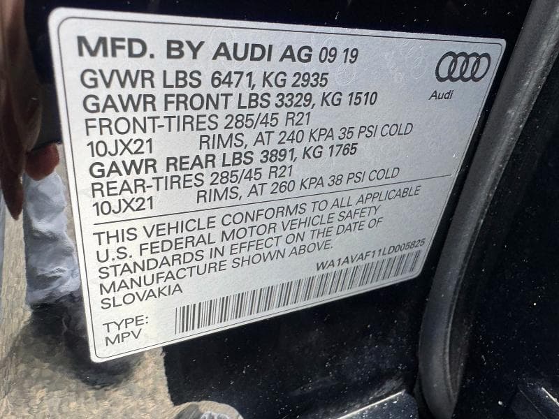 2020 AUDI Q8 PREMIUM 13