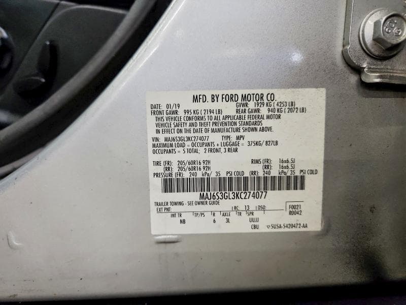 2019 FORD ECOSPORT SE 13