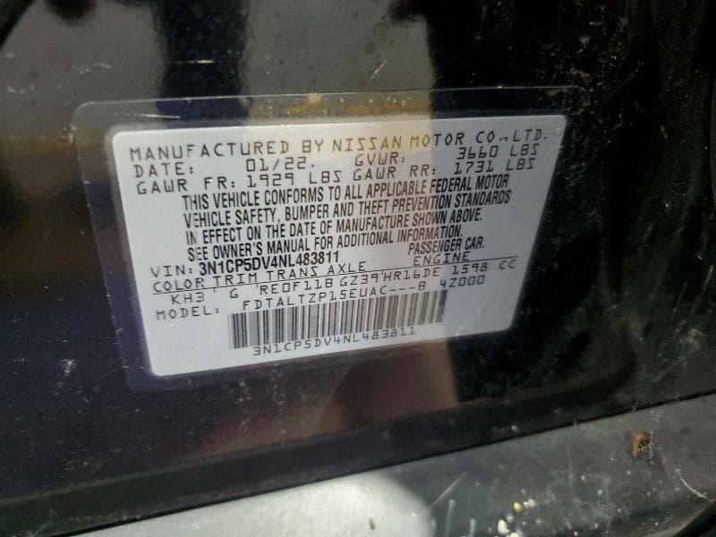 2022 NISSAN KICKS SR 12