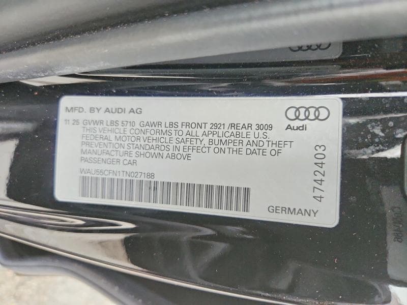 2026 AUDI A6 PREMIUM PLUS 12