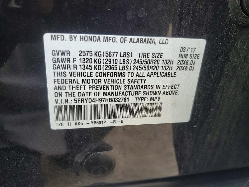 2017 ACURA MDX ADVANCE 13