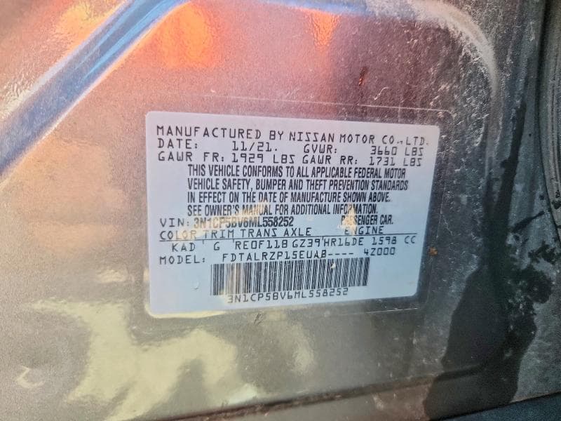 2021 NISSAN KICKS S 13