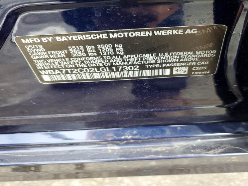 2020 BMW 740 I 12