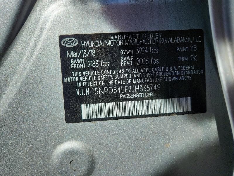 2018 HYUNDAI ELANTRA SEL 12