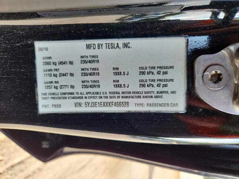 2019 TESLA MODEL 3 13