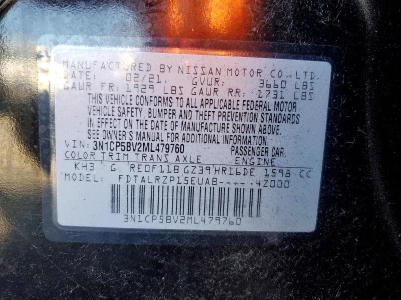 2021 NISSAN KICKS S 14