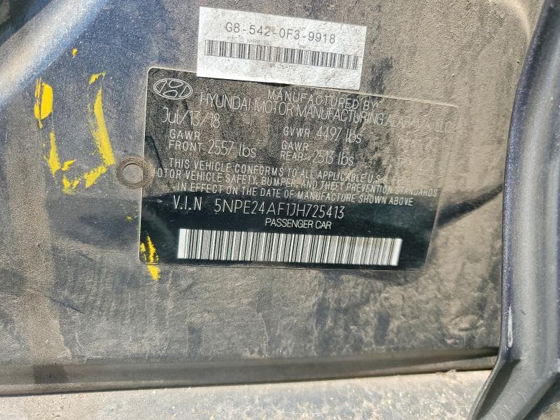 2018 HYUNDAI SONATA SE 12