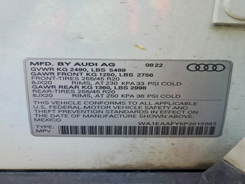 2023 AUDI Q5 PREMIUM PLUS 45 13
