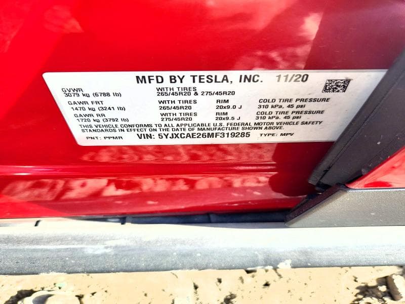 2021 TESLA MODEL X 13