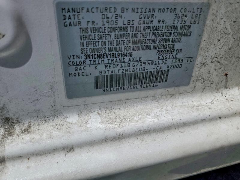 2024 NISSAN VERSA SV 12