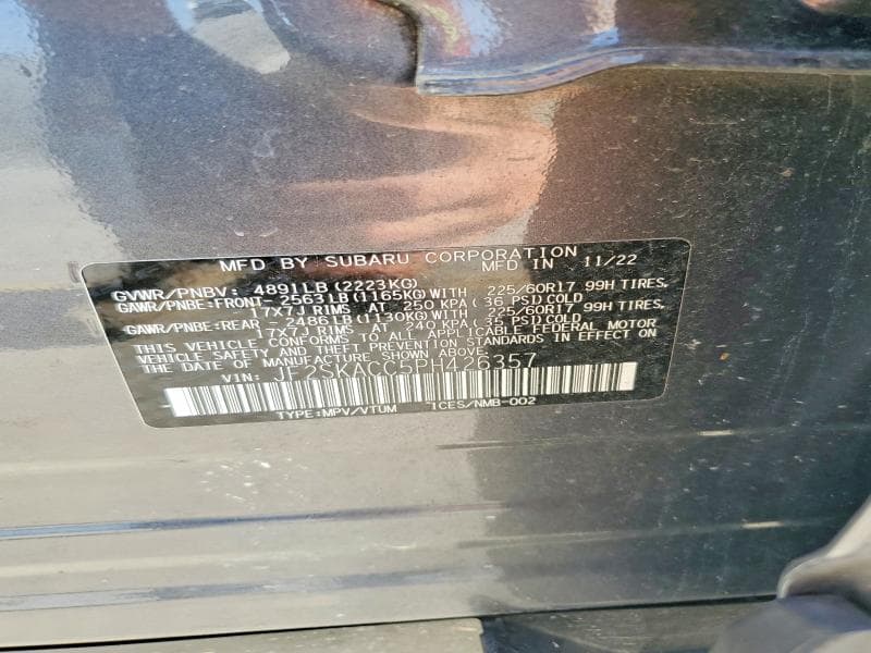 2023 SUBARU FORESTER 13