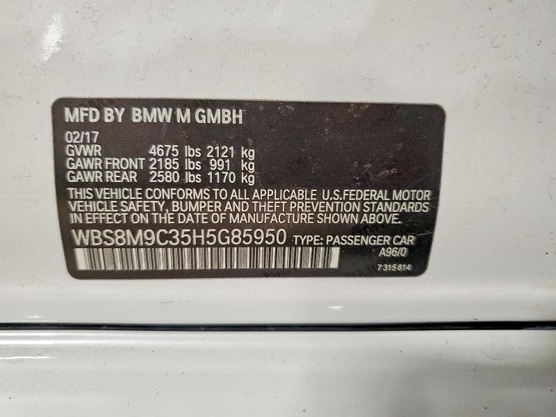 2017 BMW M3 12