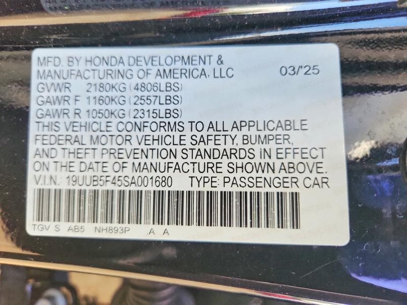 2025 ACURA TLX TECHNOLOGY 12
