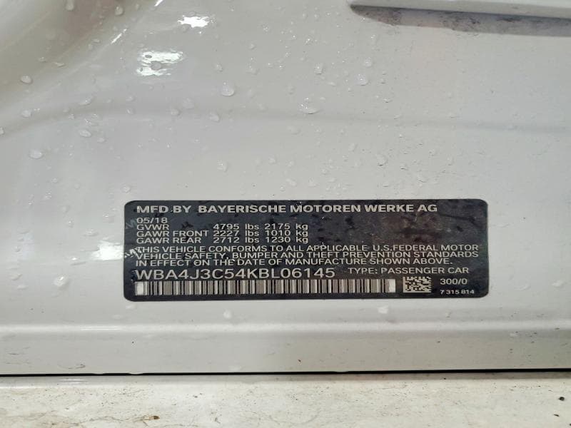2019 BMW 430XI GRAN COUPE 12