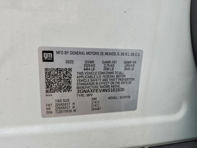 2022 CHEVROLET EQUINOX LS 12