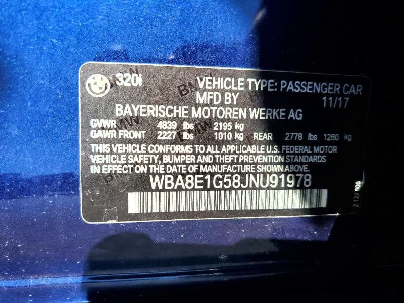 2018 BMW 320 I 12
