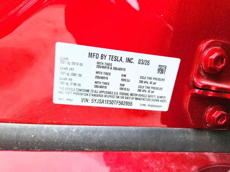 2026 TESLA MODEL S 13