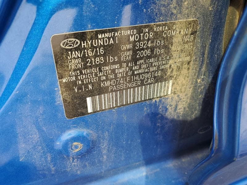 2017 HYUNDAI ELANTRA SE 12