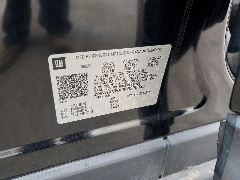 2019 CHEVROLET EQUINOX LT 13