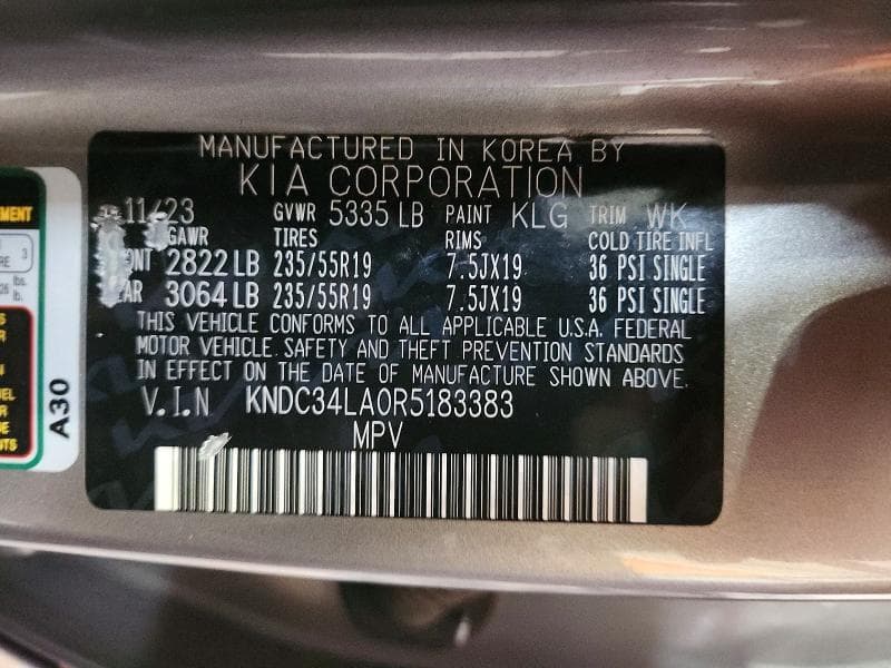 2024 KIA EV6 WIND 12