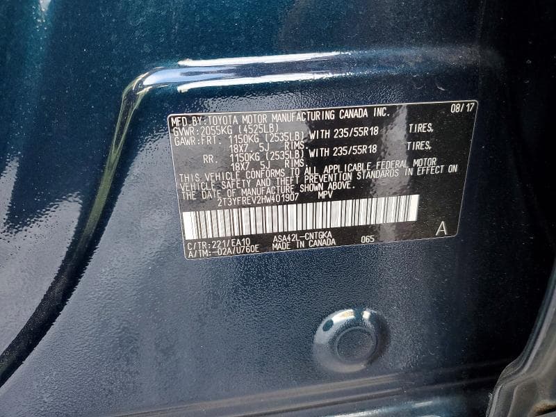 2017 TOYOTA RAV4 PLATINUM 13