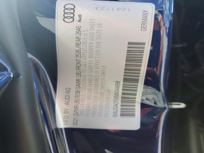 2021 AUDI A5 PREMIUM 45 12