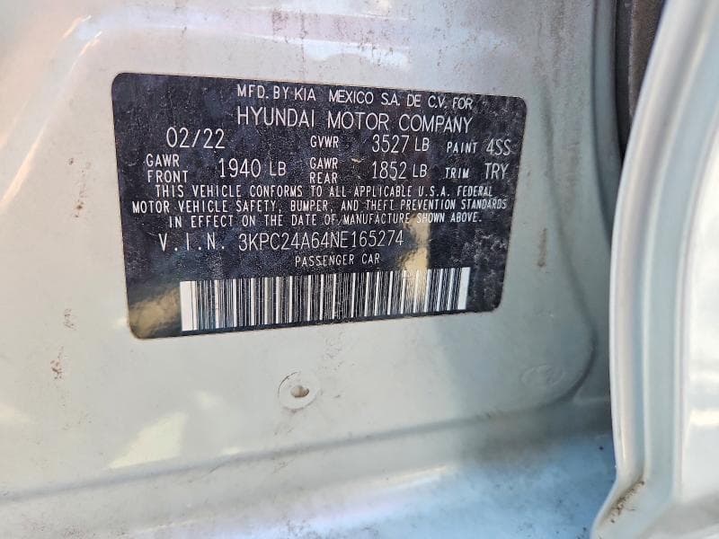 2022 HYUNDAI ACCENT SE 12