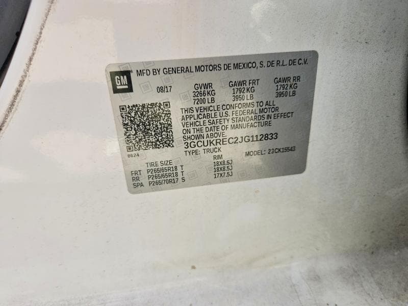 2018 CHEVROLET SILVERADO K1500 LT 12