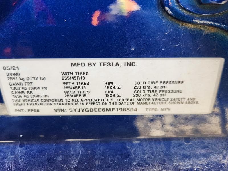2021 TESLA MODEL Y 13
