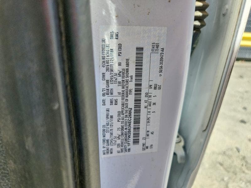 2022 FORD F250 SUPER DUTY 12
