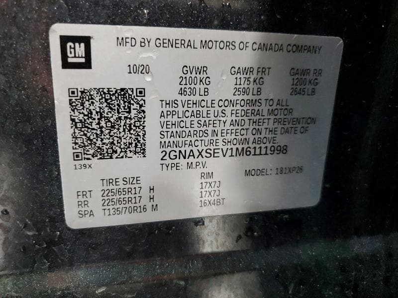 2021 CHEVROLET EQUINOX LS 13