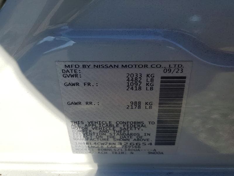 2024 NISSAN ALTIMA SR 12