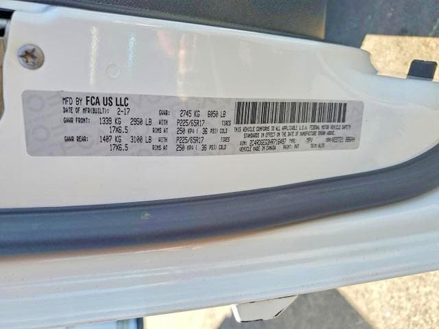 2017 DODGE GRAND CARAVAN GT 14