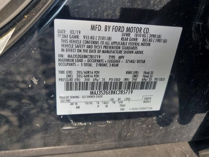 2019 FORD ECOSPORT SE 13