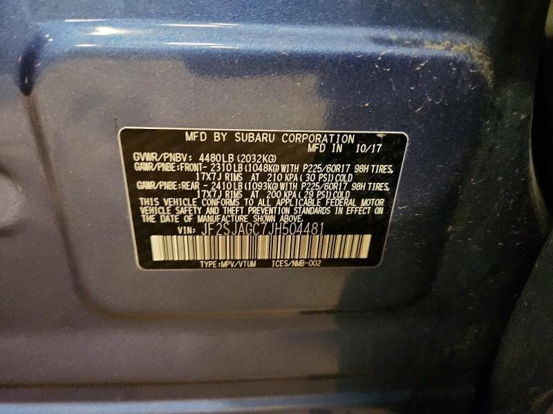 2018 SUBARU FORESTER 2.5I PREMIUM 14