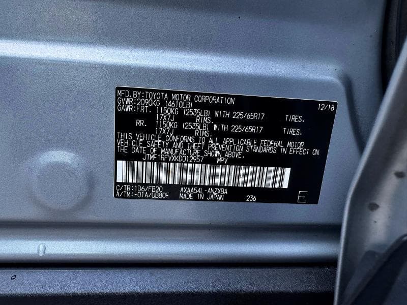 2019 TOYOTA RAV4 LE 10